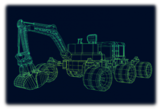 月面開発用重機の3Dデータ